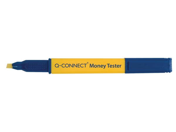 Q-CONNECT KF14620 enhed verificering af pengeseddel og Blå, Gul