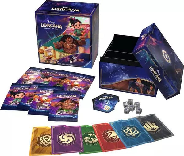 Pikkukuva 2 / 2: Ravensburger Disney Lorcana TCG: Shimmering Skies Korttipeli Keräilykorttipeli