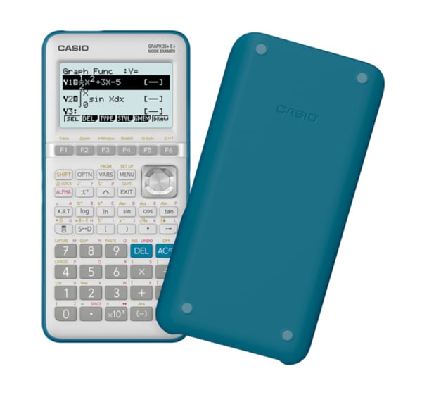 Casio Graph 35+E II miniräknare Ficka Grafer Grå, Turkos