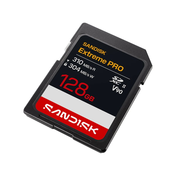 SanDisk Extreme PRO SD UHS-II V90 Card - 128GB SDXC
