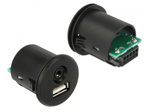 Miniatyrbillede 2 af 3: DeLOCK 85718 USB-kabel 1,5 m USB A Sort