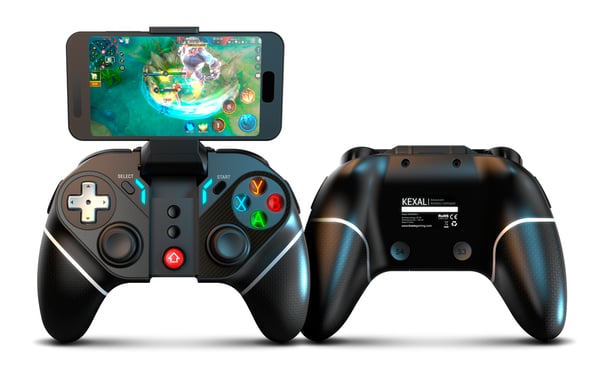 Krom KEXAL Svart, Röd, Vit Bluetooth/USB Spelplatta Analog / Digital Android, Nintendo Switch, PC, iOS