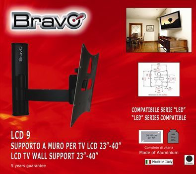 Bravo LCD 9 101,6 cm (40") Sort