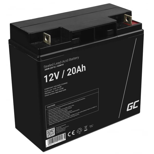 Green Cell AGM10 genopladeligt batteri Blybatterier (VRLA) 20000 mAh 12 V