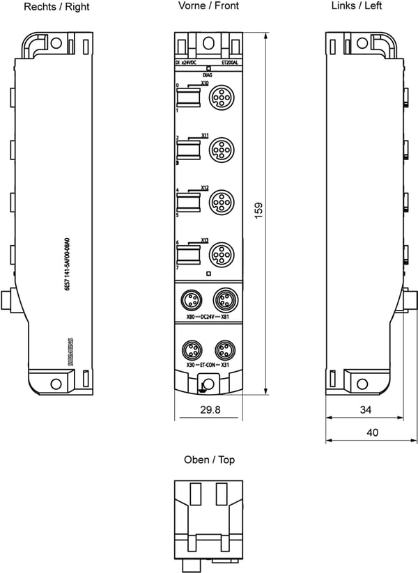 Siemens 6ES7141-5AF00-0BA0 fältbussmodul