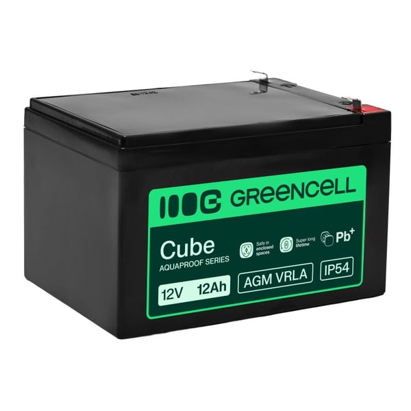 Pikkukuva 1 / 3: Green Cell AGM12V12AH-H UPS-akku Sealed Lead Acid (VRLA) 12 V 12 ah