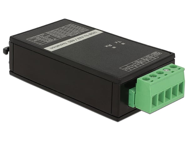 Miniatyrbild 1 av 3: DeLOCK 62501 kabelomvandlare (hane/hona) USB 2.0 RS-422/485 Svart, Grön