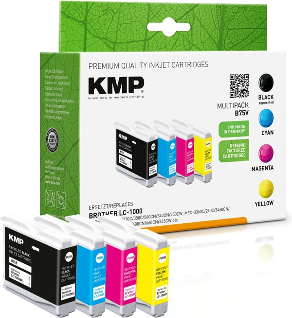 KMP 1035,4005 blækpatron 4 stk Kompatibel Sort, Blå, Magenta, Gul