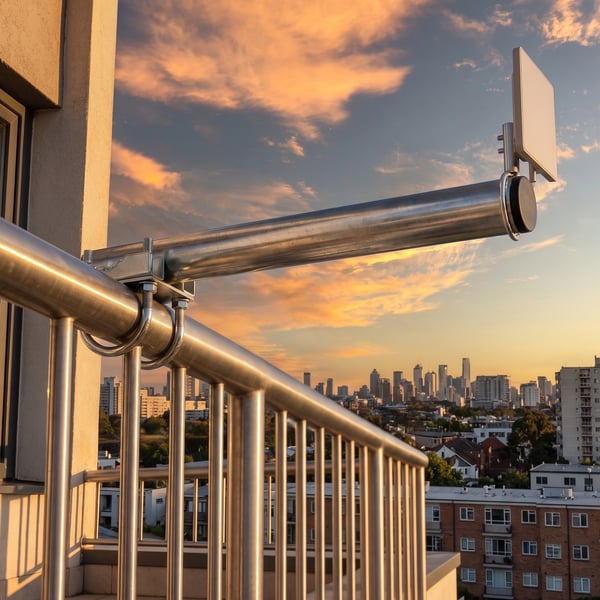 Pikkukuva 5 / 8: Extralink C250 BALCONY HANDLE WITH U-BOLTS M8