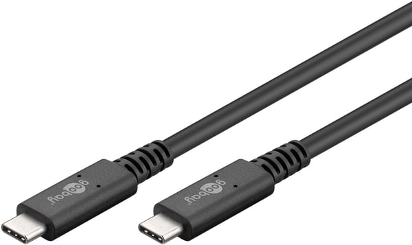 Goobay 60200 USB-kaapeli USB4 Gen 3x2 1 m USB C 40 Gbit/s Musta