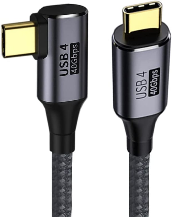 Miniatyrbillede 2 af 3: PremiumCord KU4CU12 USB-kabel USB4 Gen 3x2 1,2 m USB C 40 Gbit/sek. 240 W Sort, Grå