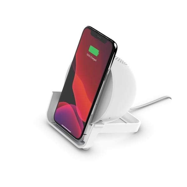 Miniatyrbillede 1 af 2: Belkin AUF001VFWH oplader til mobil enhed Smartphone Hvid USB Trådløs opladning Hurtig opladning Indendørs