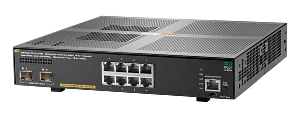 Miniatyrbillede 2 af 3: HPE Aruba Networking 2930F 8G PoE+ 2SFP+ Switch Administreret L3 Gigabit Ethernet (10/100/1000) Strøm over Ethernet (PoE) 1U