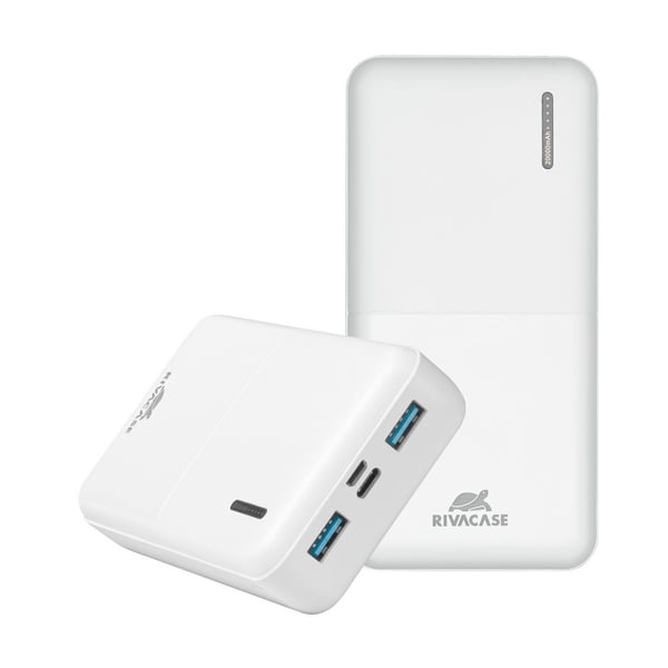 Rivacase VA2572 Lithium polymer (LiPo) 20000 mAh Hvid