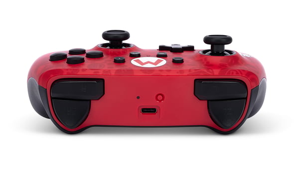 Miniatyrbild 4 av 11: PowerA Here We Go Mario Svart, Röd Bluetooth/USB Spelplatta Analog Nintendo Switch