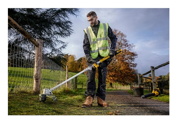 DeWALT DCMST561N-XJ röjsåg och grästrimmer 35 cm Batteri Svart, Gul