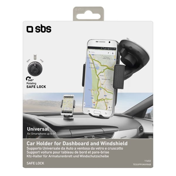 Miniatyrbillede 2 af 2: SBS TESUPPUNIVRAB holder Passiv holder Mobiltelefon/Smartphone Sort