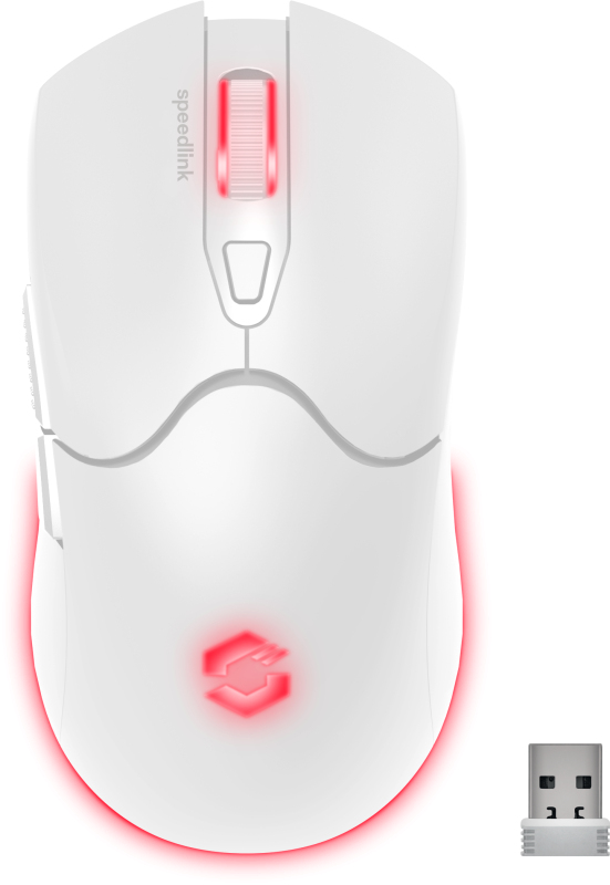 SPEEDLINK SL-680102-WT mus Spil Højre hånd RF Wireless + USB Type-A Optisk 4800 dpi