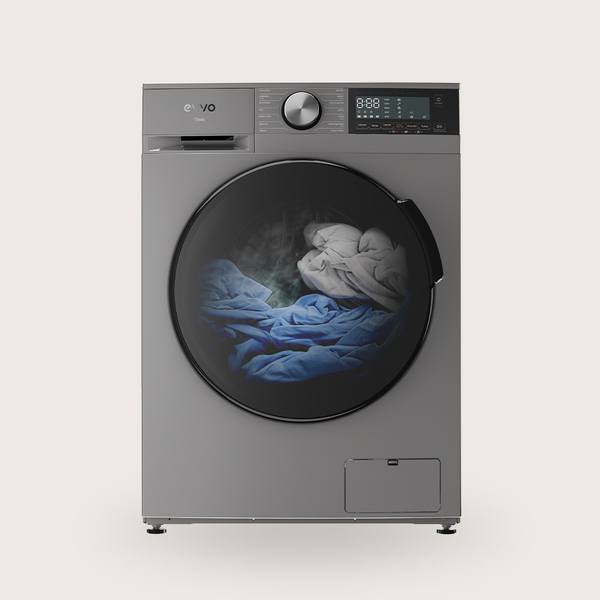 EVVO Nova vaskemaskine Front-læsning 12 kg 1400 rpm Rustfrit stål