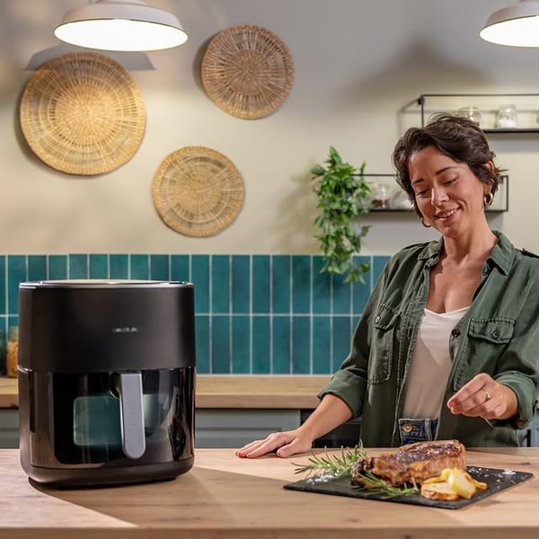 Miniatyrbillede 13 af 14: Cecotec Cecofry&Grill Duoheat 6500 Enkelt 6,5 L Enkeltstående 2200 W Varmluftsteger Sort