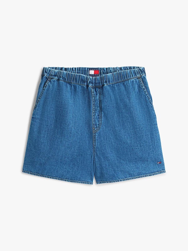 Tommy Hilfiger Chambray Loose Shorts Flicka Blå