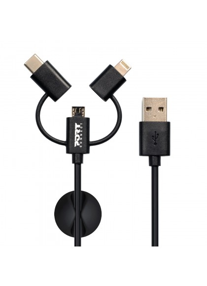 Port Designs 900044 mobiililaitteen laturi Universaali Musta AC, Tupakansytytin, USB Auto, Sisätila