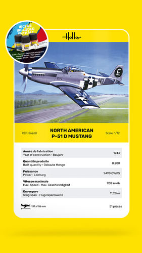Heller 56268 skalmodell Luftfarkostmodell med fast vinge Monteringssats 1:72