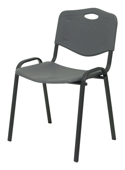 PIQUERAS Y CRESPO NOWY STYL Pack 2 sillas Iso plastic PVC gris Hårdt sæde Hårdt ryglæn