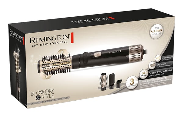 Remington AS7580 Varmluftsbørste Sort, Guld 1000 W