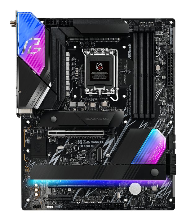 Pikkukuva 5 / 6: ASRock Phantom Gaming Z890 LIGHTNING WIFI - Emolevy - ATX - LGA1851-kanta - Z890-piirisarja - USB