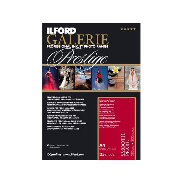 Ilford GALERIE Prestige Smooth Pearl A4 Vit Pärlemorfärgad