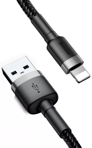 Baseus CALKLF-CG1 Lightning kabel 2 m Grå, Sort