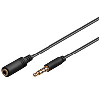 Goobay 5m 3.5mm lydkabel Sort