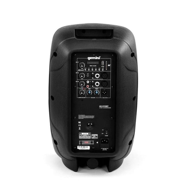 Gemini AS-2110BT højttaler Fuld interval Sort Kabel & trådløs
