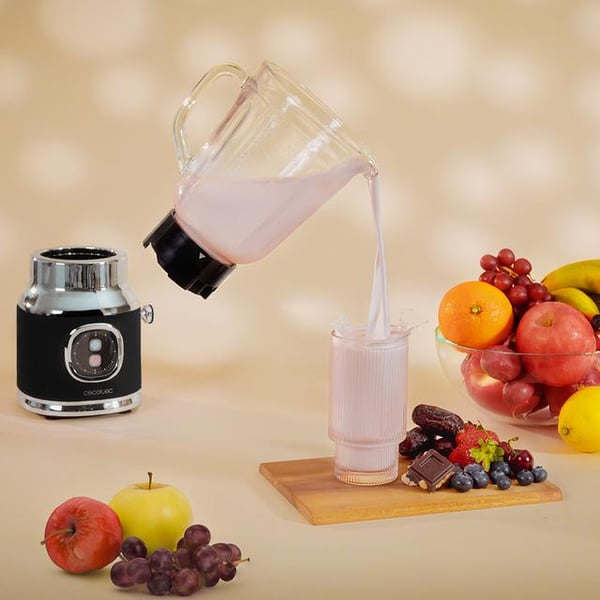 Miniatyrbillede 6 af 7: Cecotec RetroTwist Black 1 L Bordplade blender 800 W Sort