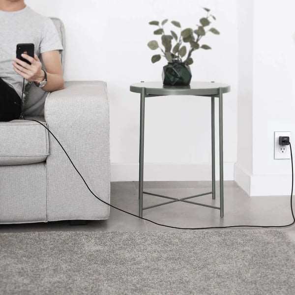 AUKEY CB-AL05 Lightning-kaapeli 1 m Musta