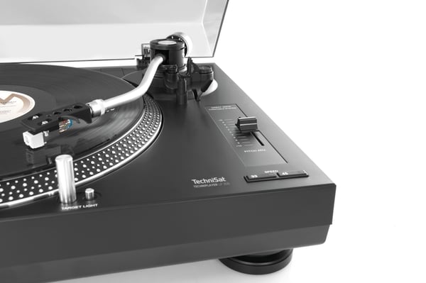 TechniSat TechniPlayer LP 300 Suoravetolevysoitin Musta, Hopea