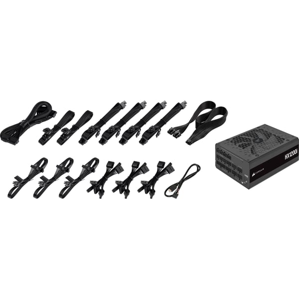 Corsair HXi Series HX1200i strömförsörjningsenheter 1200 W 24-pin ATX ATX Svart