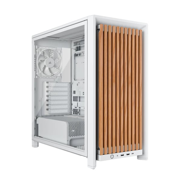 Corsair FRAME 4000D WOOD RS Midi Tower Træ, Hvid
