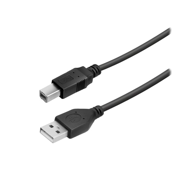 Miniatyrbild 1 av 2: Vivanco VNITUSBAB50MMK USB-kablar USB 2.0 5 m USB A USB B Svart