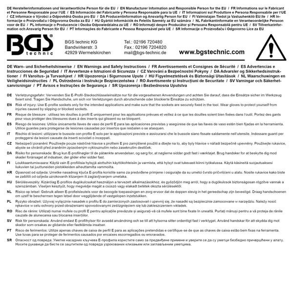 BGS technic Socket stikkontakt