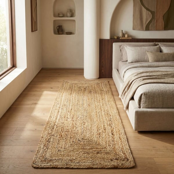 The Deco Factory 160415 løst tæppe Indendørs Gulvtæppe Rektandel Jute Beige