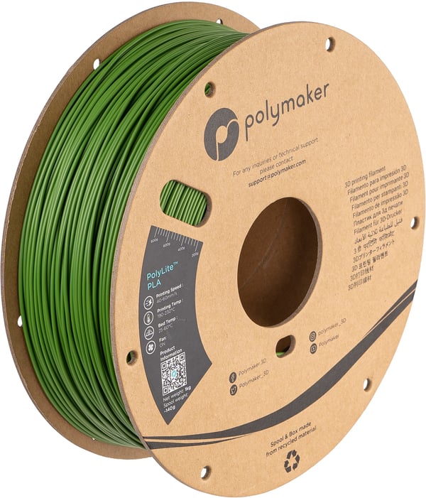 Polymaker PA02059 3D print materiale Polymælkesyre (PLA) Grøn 1 kg