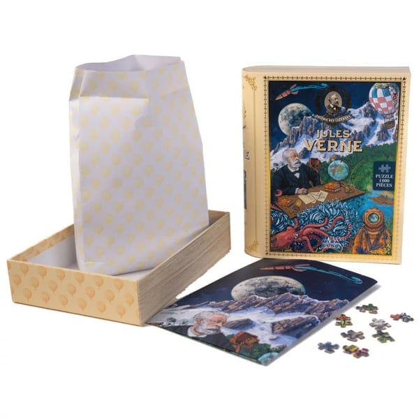 Gigamic Puzzle Jules Verne : La Galerie des Légendes Farve-puslespil 1000 stk Uddannelse