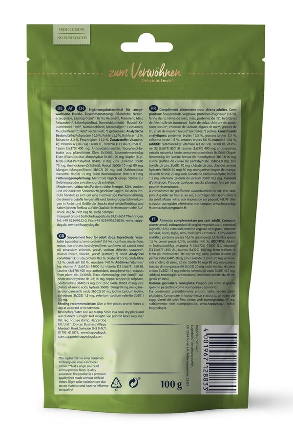 Miniatyrbillede 2 af 2: Happy Dog Soft Snack Neuseeland 100 g Voksen