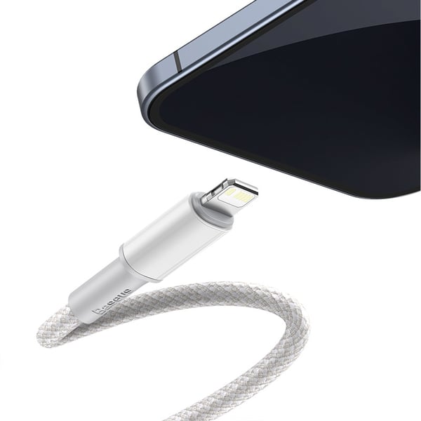 Miniatyrbillede 4 af 11: Baseus CATLGD-A02 Lightning kabel 2 m Hvid