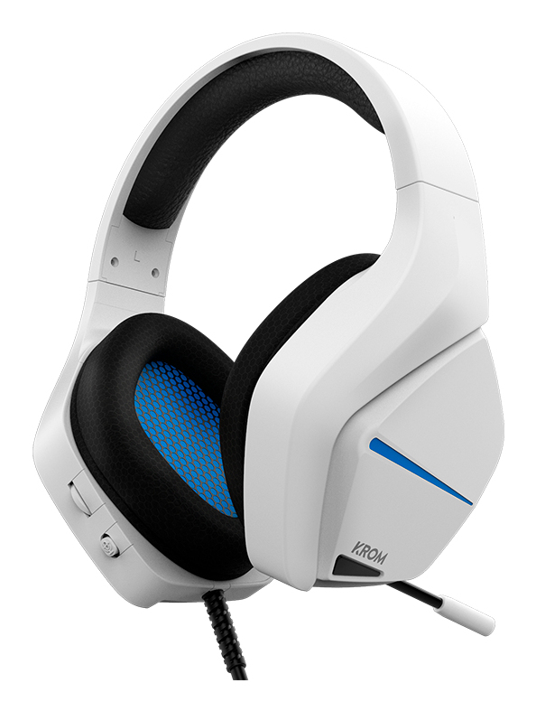 Krom Kopa Move Headset Ledningsført Spil Hvid