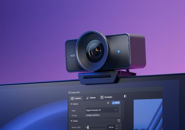 Miniatyrbild 2 av 6: Elgato Facecam 4K webbkameror USB-C Svart