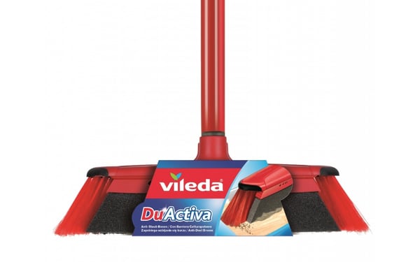 Vileda 143703 sopborste inomhus Mjuk/hård borst Polyetentereftalat (PET), Gummi Svart, Grå, Röd