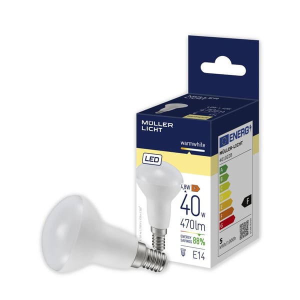 Müller-Licht 401022 LED-lampe Varm hvid 2700 K 4,8 W E14 F
